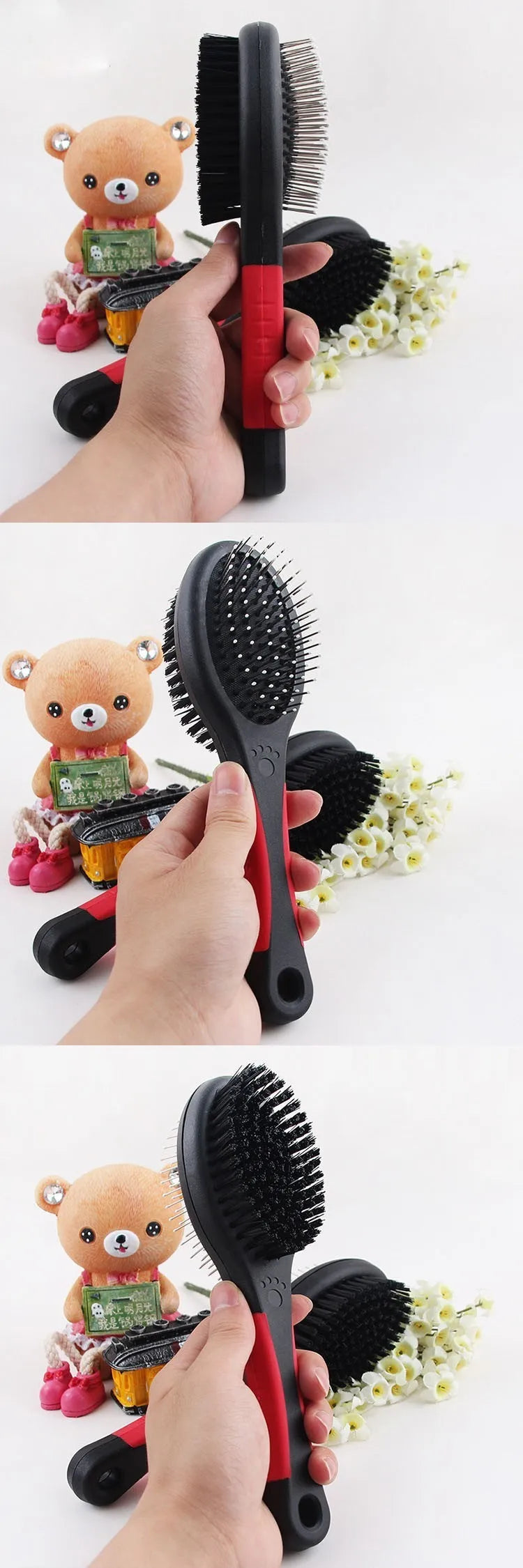 Double Faced Pet Dog Comb | Long Hair Dog Brush | Cat Massage Grooming Tool