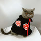 Akatsuki Cat Costume | Pet Cloud Cloak | Kitten Ninja Outfit