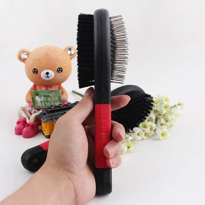 Double Faced Pet Dog Comb | Long Hair Dog Brush | Cat Massage Grooming Tool