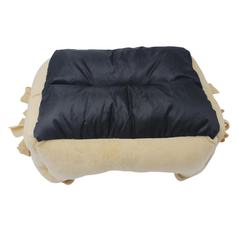 Cute Bow Princess Dog Bed | Winter Soft Puppy Sofa | Warm Cat Pet Bed