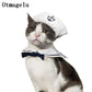 Navy Sailor Pet Costumes | Small Cat Apparel | Kitten Clothes Cosplay