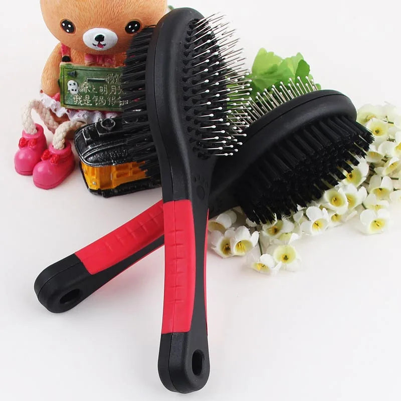 Double Faced Pet Dog Comb | Long Hair Dog Brush | Cat Massage Grooming Tool