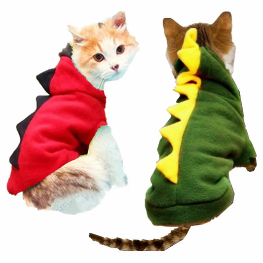 Pet Clothing Halloween | Cat Costume Hoodie Jacket | Kitten Dinosaur Cosplay