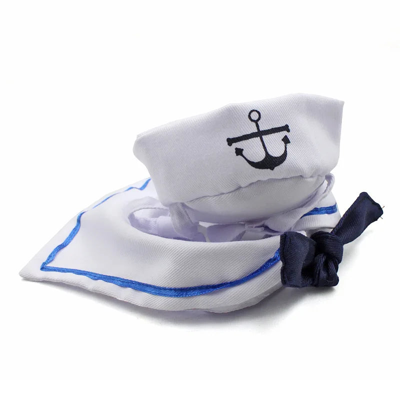 Navy Sailor Pet Costumes | Small Cat Apparel | Kitten Clothes Cosplay