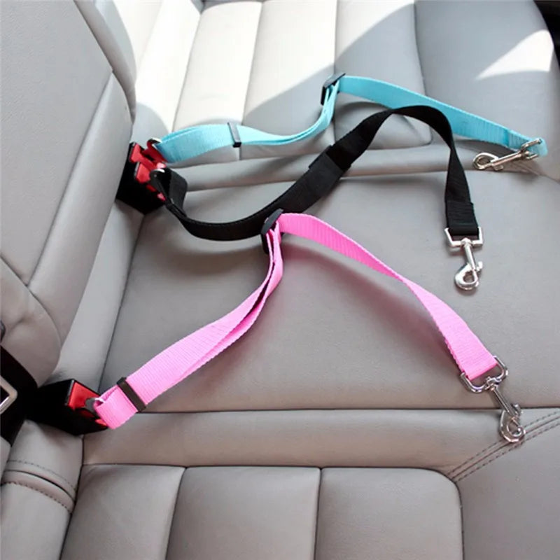 Dog Car Seat Belt Safety Protector | Travel Pets Accessories Dog Leash Collar