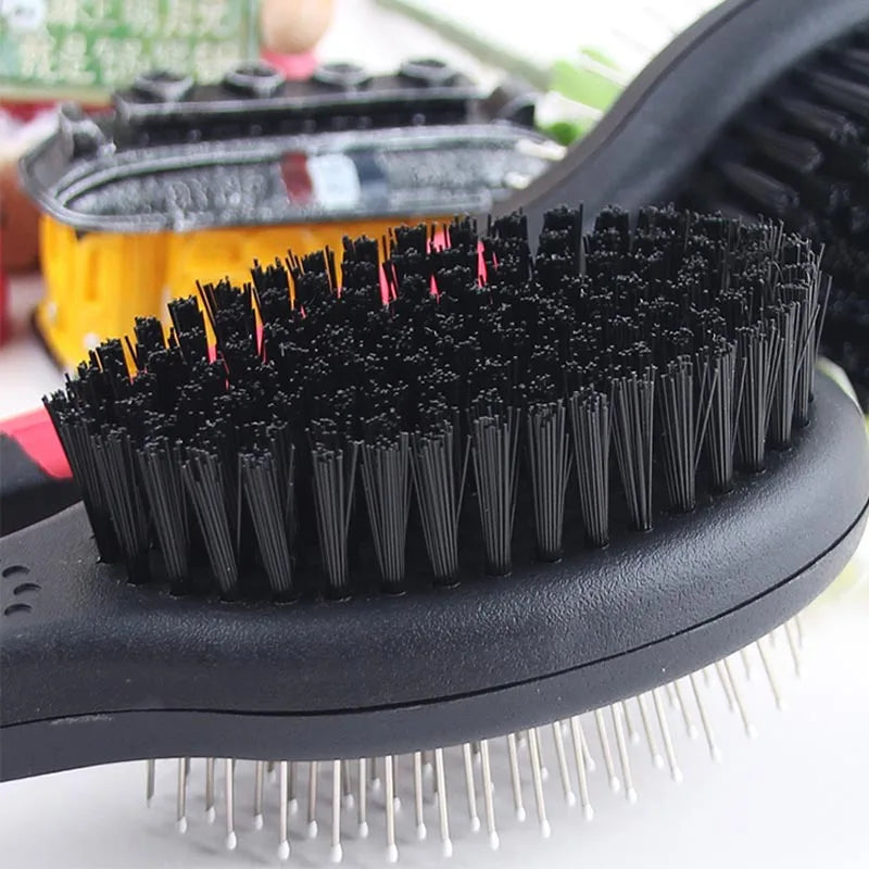 Double Faced Pet Dog Comb | Long Hair Dog Brush | Cat Massage Grooming Tool