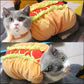 Pet Hot Dog Costume | Cat Sandwich Cosplay | Kitten Funny Outfit