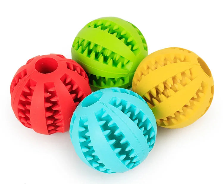 Interactive Dog Toys | Elasticity Pet Chew Toy | Puppy Extra-Tough Rubber Ball