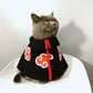 Akatsuki Cat Costume | Pet Cloud Cloak | Kitten Ninja Outfit