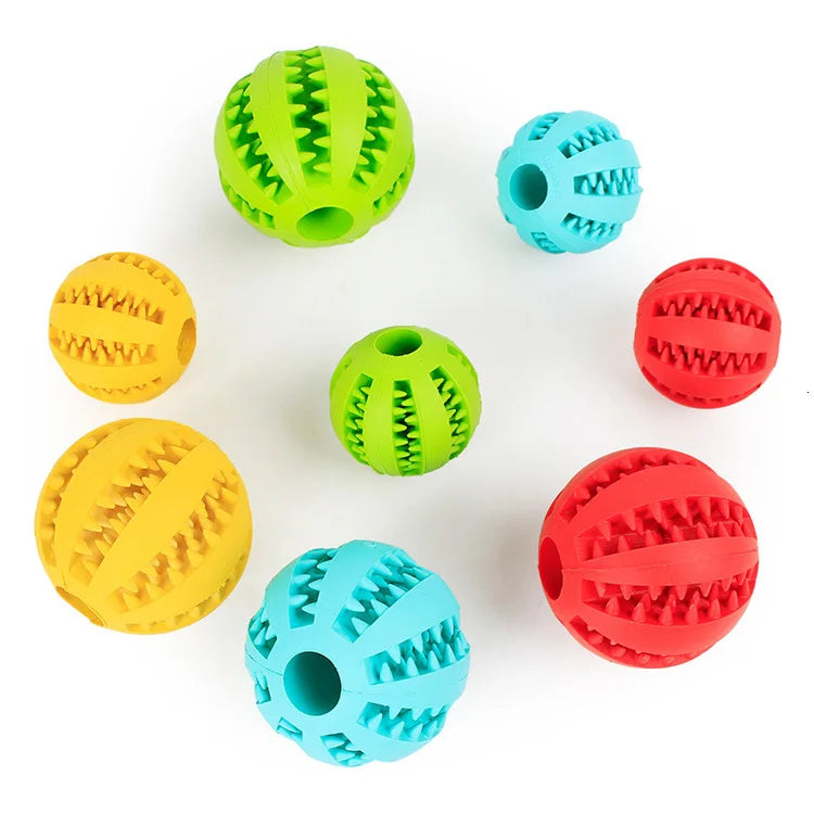 Interactive Dog Toys | Elasticity Pet Chew Toy | Puppy Extra-Tough Rubber Ball