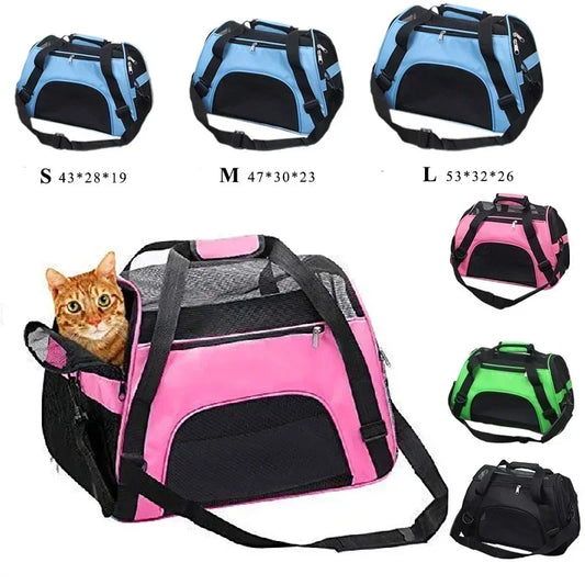 Dog Carrier Bag | Mesh Breathable Cat Carrier Bags | Foldable Pet Handbag