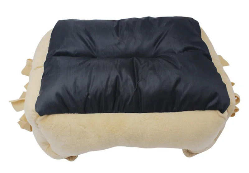 Cute Bow Princess Dog Bed | Winter Soft Puppy Sofa | Warm Cat Pet Bed