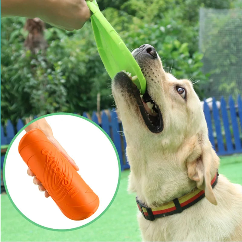 Flying Disc Dog Toy | Silicone Material Sturdy Bite-Resistant Puppy Toys | Bite Mark Repairable