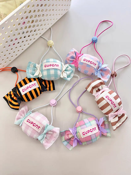 Pet Candy Shape Drool Towel | Cat Collar Bibs Towel | Kitten Accessories