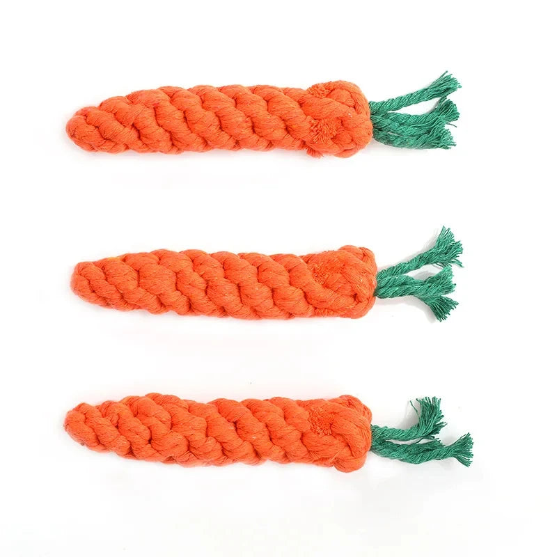 Dog Toy Bite-Resistant | Puppy Chew Toys Carrot Shape | Durable Cleaning Teeth