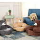 Semi-Enclosed Bear Pet Dog Bed | Ultra Soft Cat Bed | Detachable Plush Puppy Bed