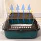 Anti-Splash Cat Litter Box | Semi-Closed Cat Bedpan with Scoop | Sandbox Cat Tray