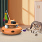 4-In-1 Interactive Cat Toy | Smart Kitten Teaser Stick | Pet Turntable Training Toys