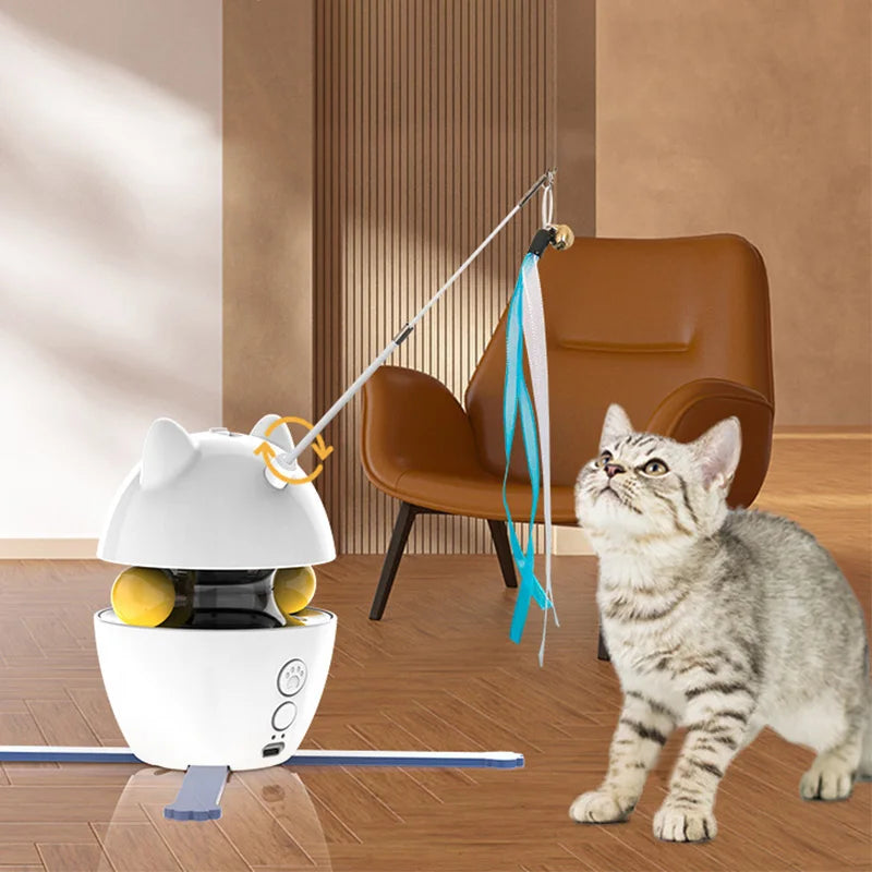 4-In-1 Electric Cat Toy | Interactive Pet Toys for Smart Kitten | LED Laser Indoor Pet Supplies