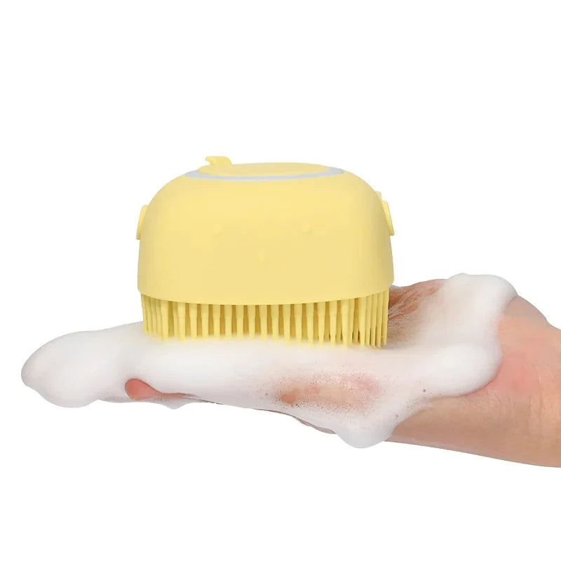 Silicone Bath Brush | Soft Grooming Dog Brush Comb | Cat Pet Massage