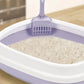 Semi-Closed Pet Cat Litter Box for Small Cats | Portable Cat Sandbox Container | Removable Kitten Bedpan