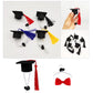 Small Pet Graduation Caps | Cats Mini Bachelor Hat with Tassel | Cute Kitten Bowtie Costume Accessory