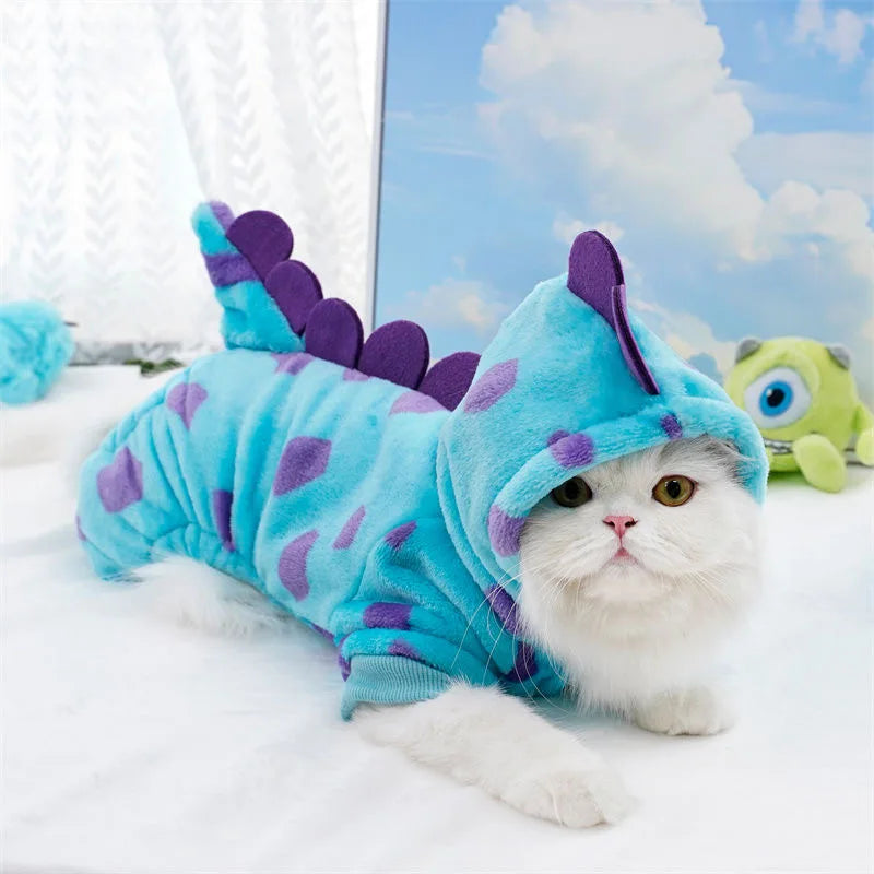 Plush Cat Costume | Pet Jumpsuits | Kitten Cosplay Pajamas