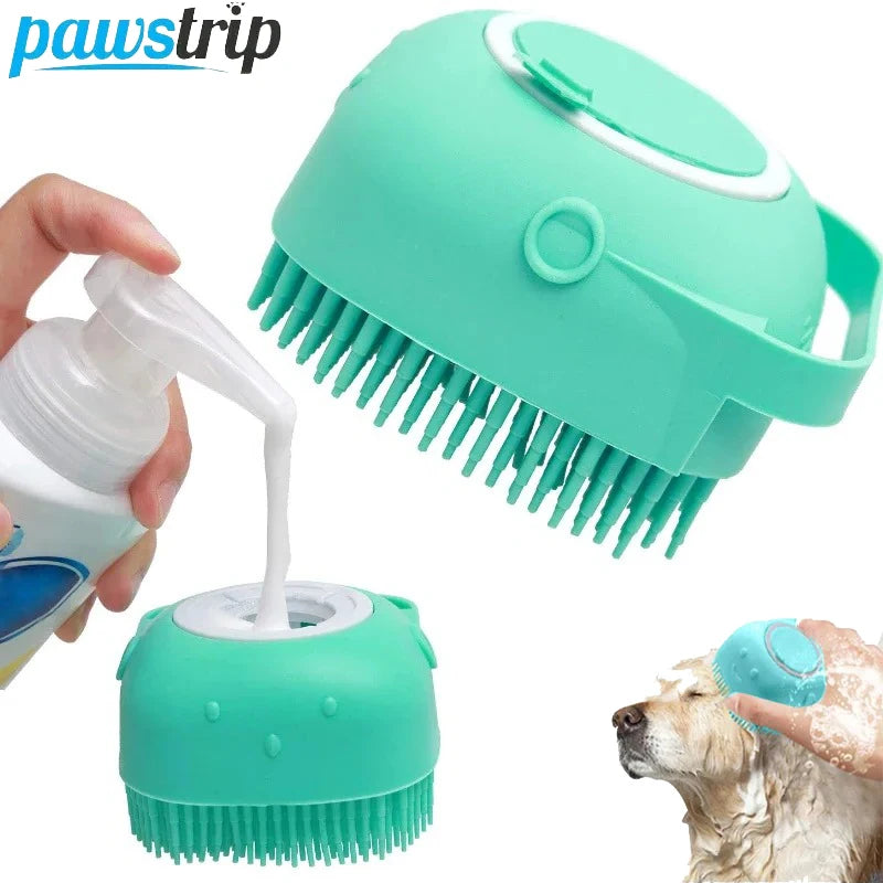 Silicone Bath Brush | Soft Grooming Dog Brush Comb | Cat Pet Massage