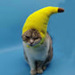 Funny Pet Costume | Cat Banana Cap | Cute Kitten Halloween Hat