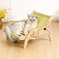 Wooden Cat Scratcher Board | Adjustable Kitten Recliner | Pet Sleeping Bed