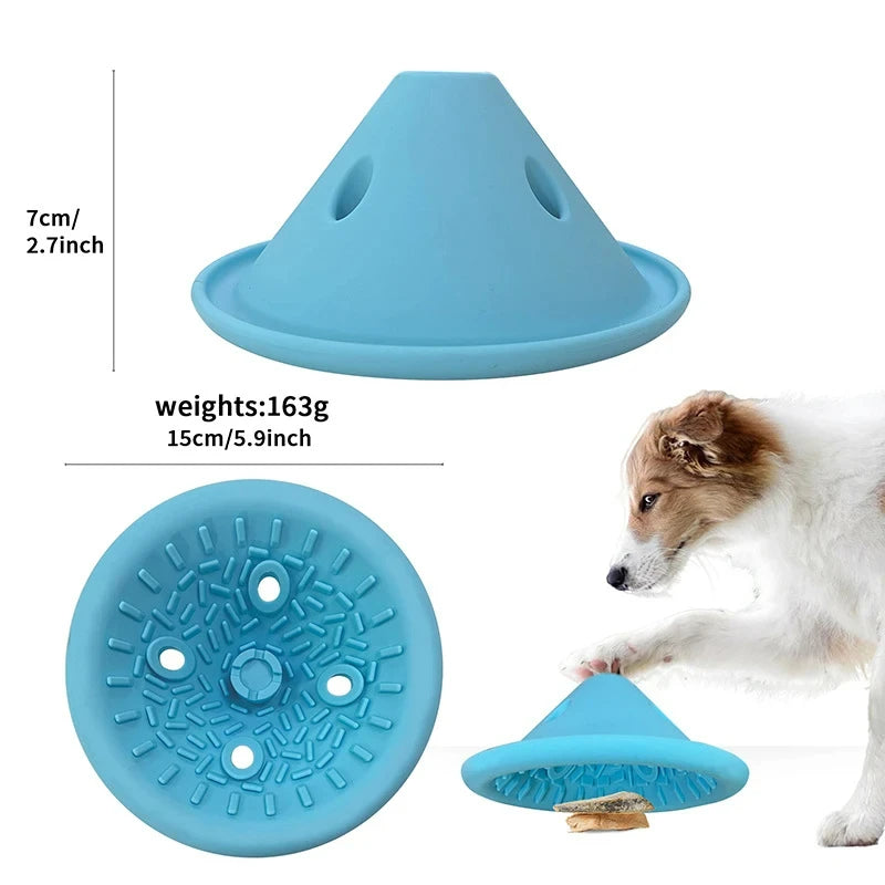 Silicone Dog Slow Food Bowl | Funny Pet Dog Slow Feeder Bowl