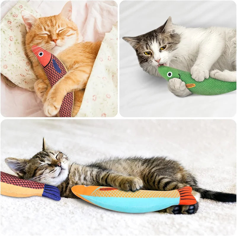 Cat Toy Catnip | 3D Simulation Fish Kitten Toys | Interactive Cat Chew Bite Plush Toys