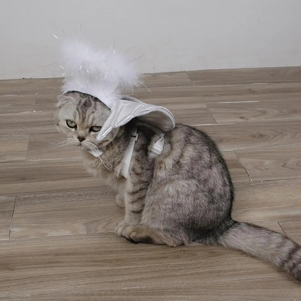 Adjustable Pet Wings | Angel Wings Cat Clothes | Kitten Costume Set