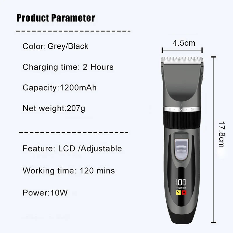 Professional Dog Hair Clipper | Pet Trimmer Cat Shaver | Animal Foot Hair Cutting Machine