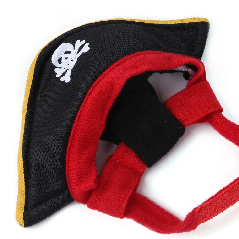 Halloween Pet Costumes | Cat Clothes Pirate Hat Eye Patch | Kitten Cosplay