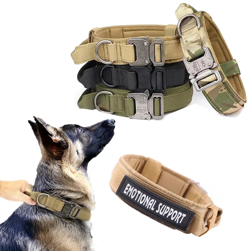 Tactical Leash for Dogs | Military Adjustable Tactical Puppy Collar | Pet Walking Training