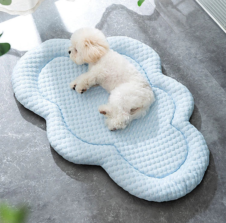 Summer Cooling Dog Sleeping Mat | Cloud Shape Puppy Bed | Washable Breathable