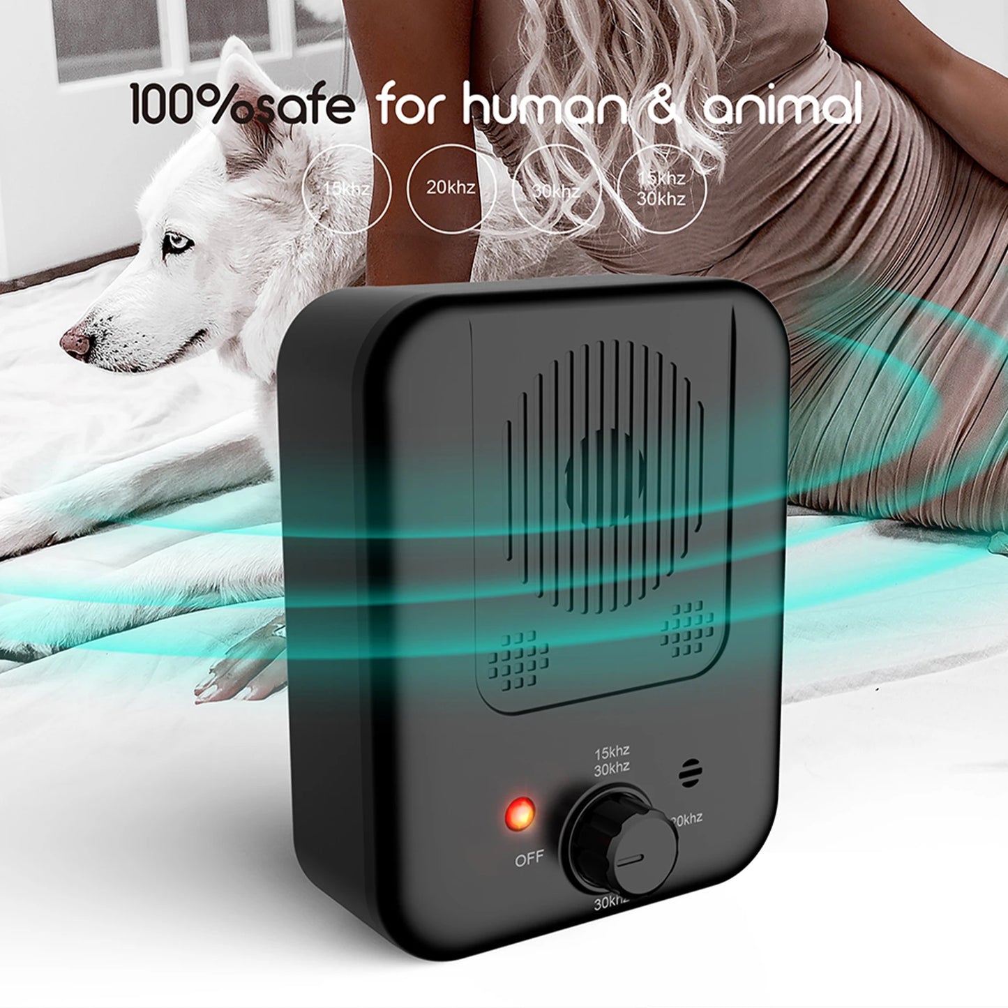 K4 Anti-Barking Device | Dog Bark Control Behavior | Puppy Training Waterproof Rechargeable Tool