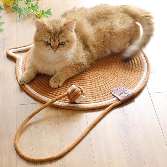 Cotton Rope Cat Scratching Post Mat | Cat Scratcher Tool | Grinding Claws Wear-Resistant