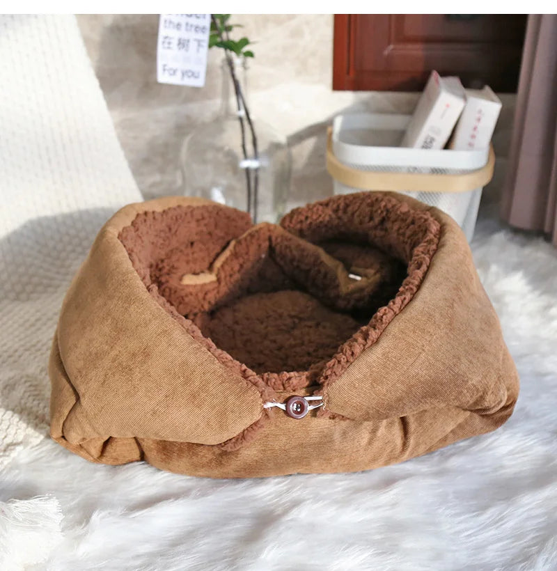 Warm Thickened Cat Bed | Multifunctional Foldable Pet Mat | Indoor Kitten Sleeping Mat