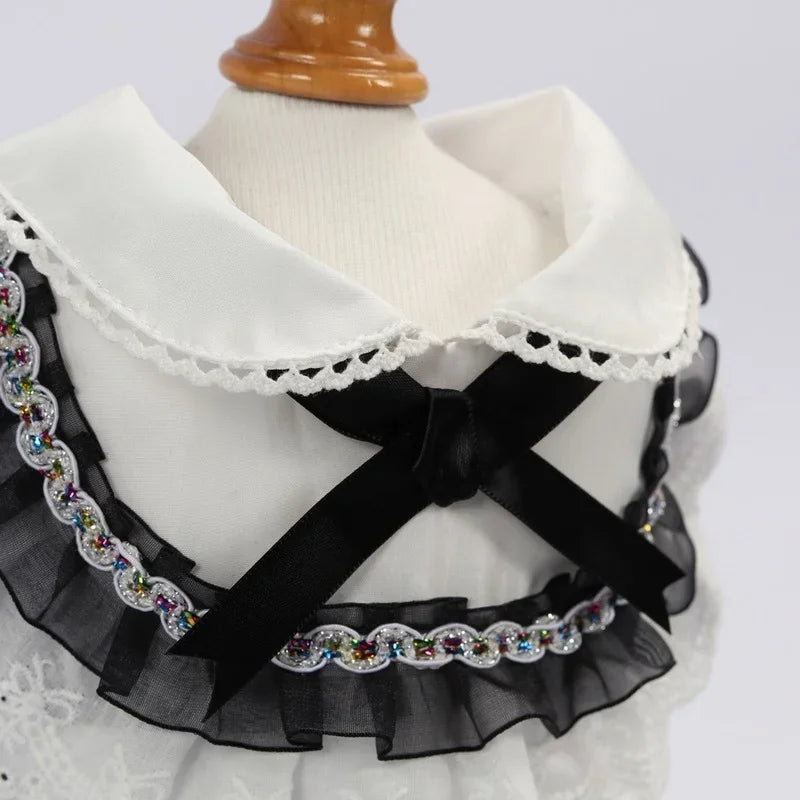 Pet Maid Outfit for Cat | Pet Princess Dresses | Adorable Kitten Costume with Headwear