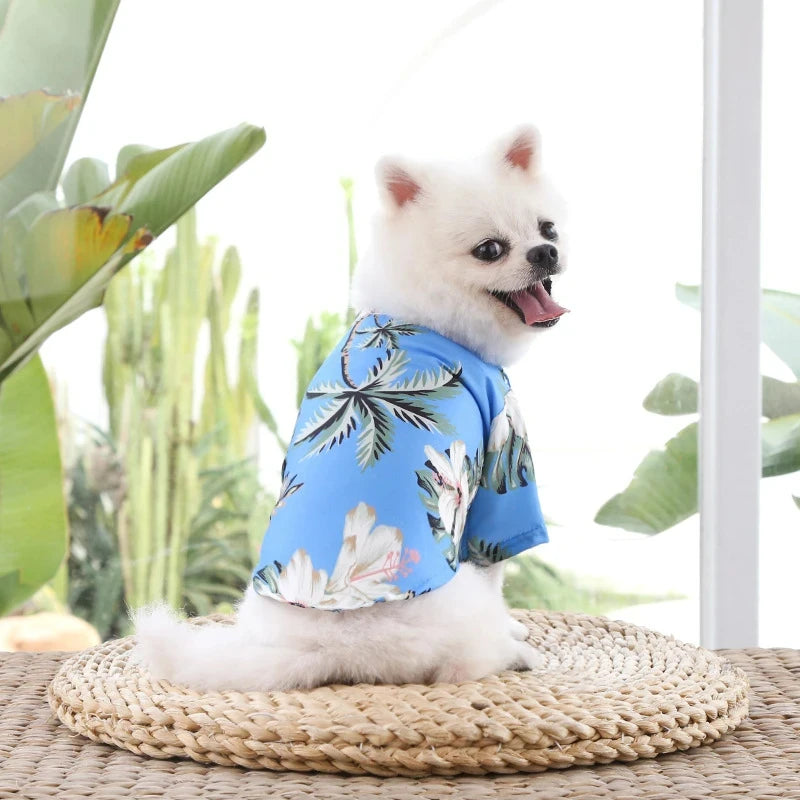 Hawaiian Style Dog Shirt | Summer Pet Clothes | Puppy Clothing Outfits