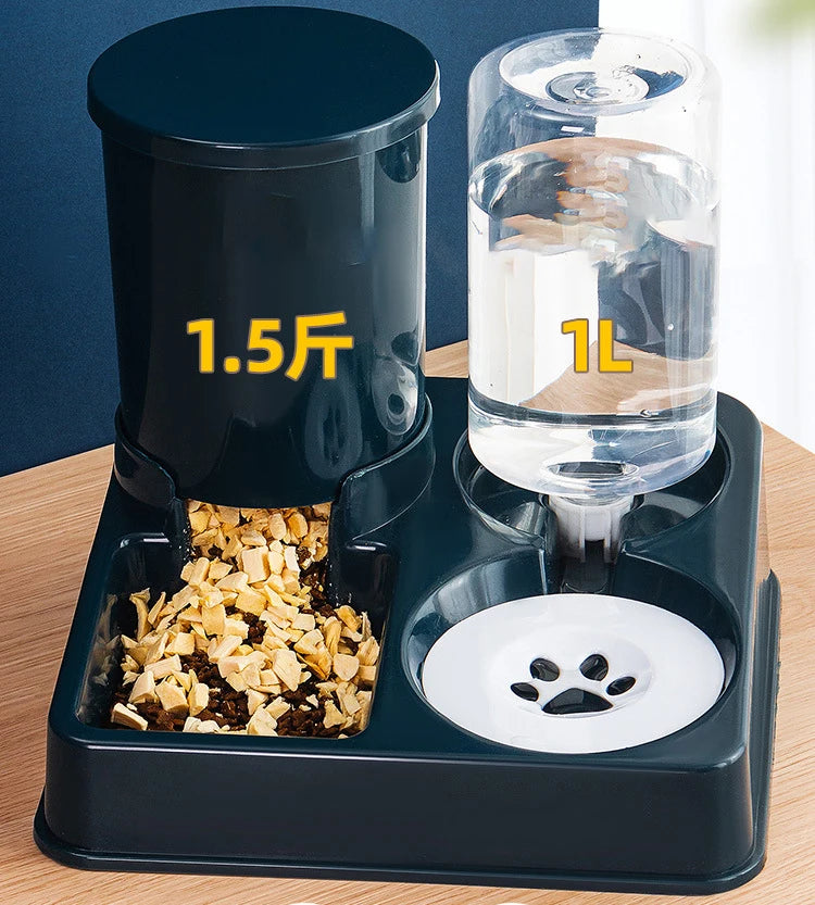 Automatic Cat Feeder | Large Capacity Pet Water Dispenser | Pet Food Container