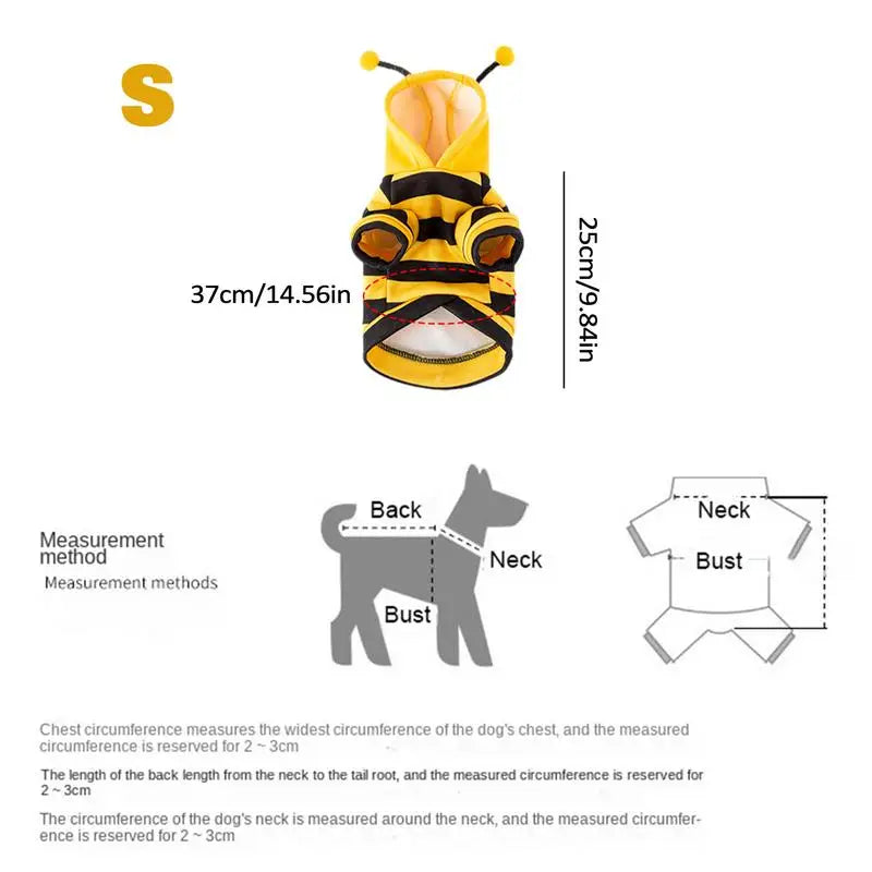 Cat Bee Costume | Soft Kitten Cosplay | Pet Halloween Hoodies