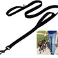 Long Traffic Padded 2-Handle Pet Leash | Double Handle Nylon Dog Leash For Training Control