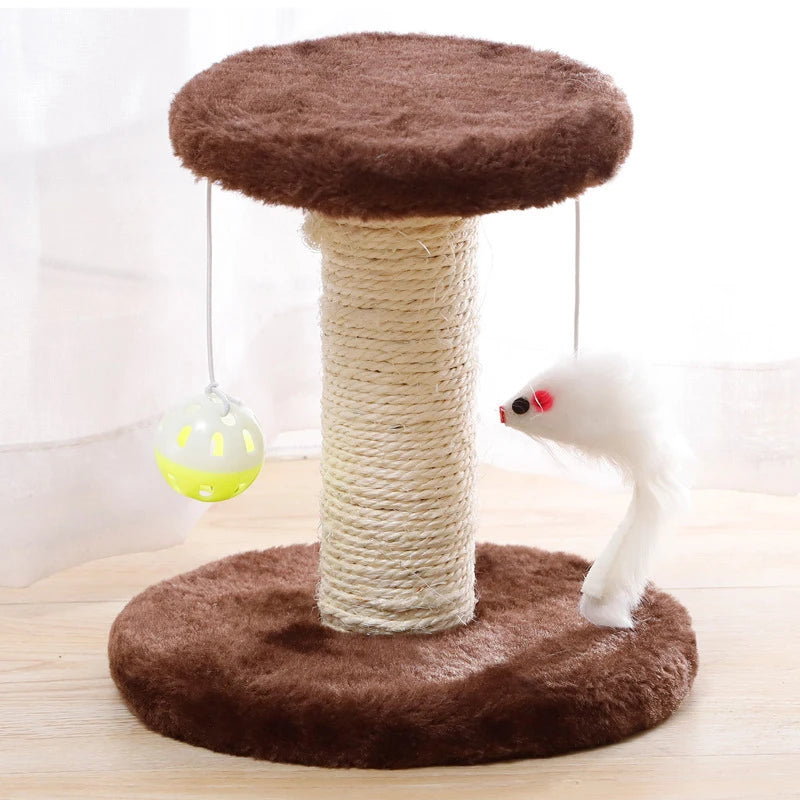 Indoor Cat Scratching Post | Sisal Cat Scratcher | Interactive Pet Toys