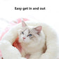 Comfortable Cat Sleeping Bag | Soft Kitten Bed | Warm Closed Pet Bed