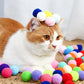 Plush Ball Shooting Gun Cat Toys | Interactive Kittens Mini Pompoms Launcher