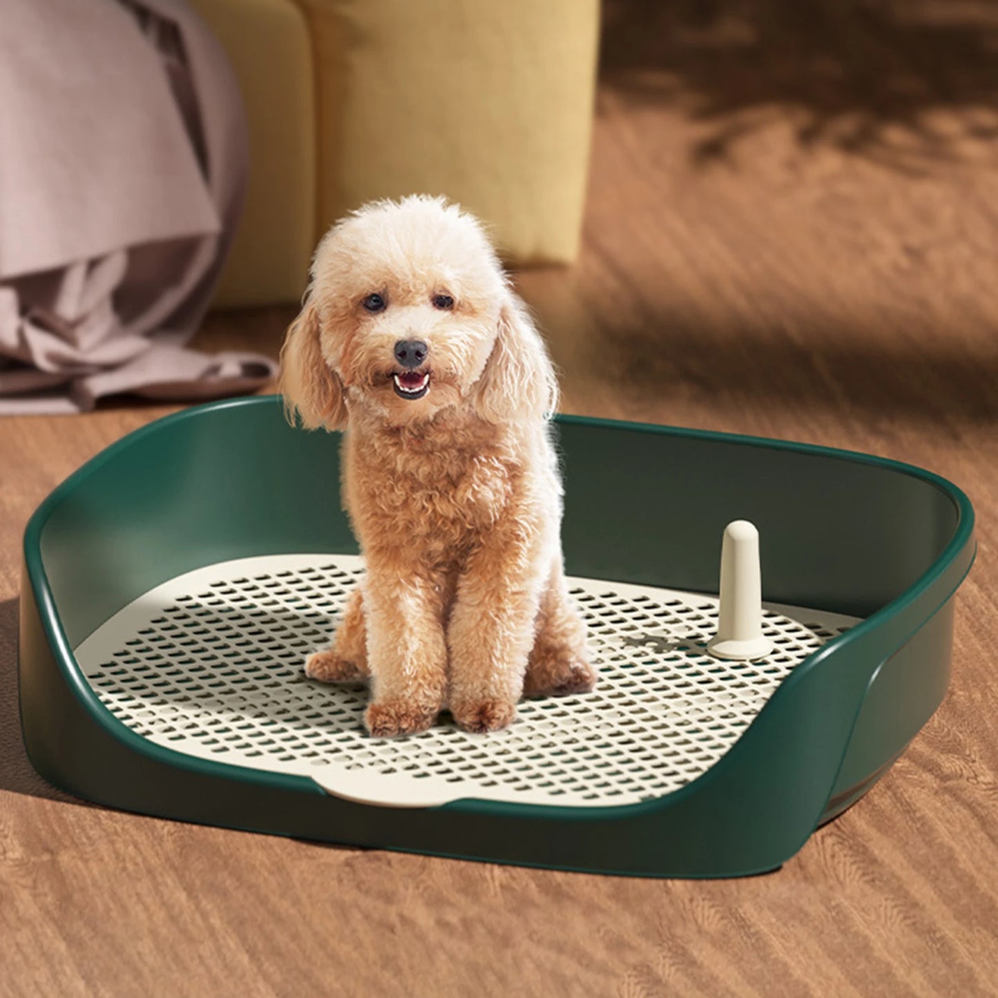 Portable Dog Toilet | Puppy Potty Pan Trainer Litter Box | Anti-Splash Pet Toilet