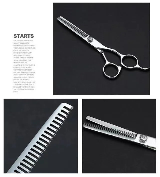 Pet Grooming Scissors | Dog Hair Tool Set | Professional Haircutting Trimming Scissors